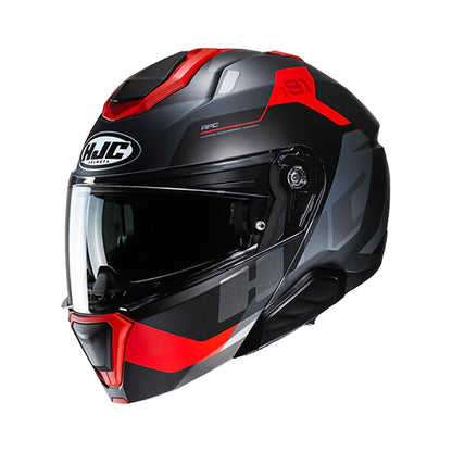 HJC i91 Helmet Carst MC1SF Black/Grey/Red Matt