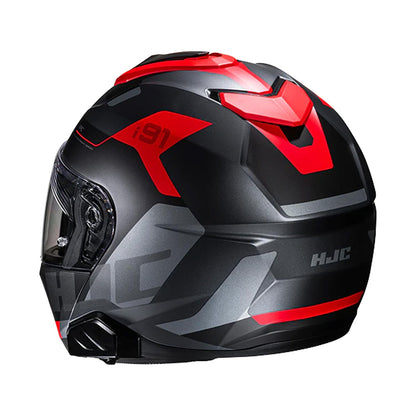 HJC i91 Helmet Carst MC1SF Black/Grey/Red Matt