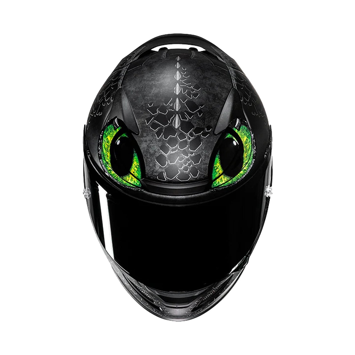 HJC Rpha12 Helmet Toothless Universal MC4SF Black/Green Matt