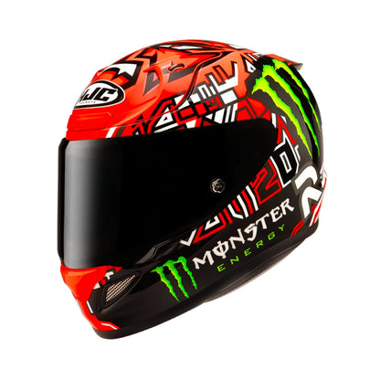 HJC Rpha12 Helmet Quartararo Replica II MC1 Black/Red Fluo Gloss
