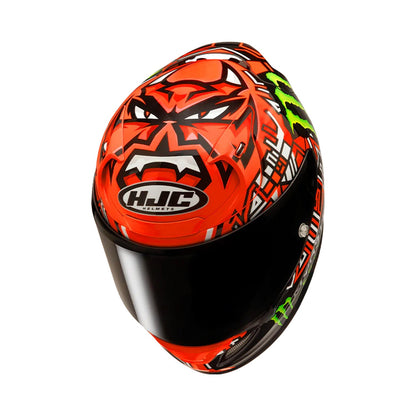 HJC Rpha12 Helmet Quartararo Replica II MC1 Black/Red Fluo Gloss