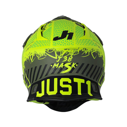 Just1 J38 Mask Fluo Yellow Black Green Matt