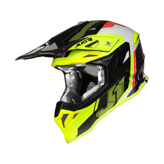 Just1 J39 Reactor Fluo Yellow Red Titanium Matt