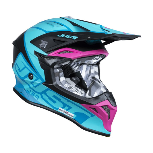 Just1 J39 Thruster Petrol Blue Fuxia Black (ECE 22.06)