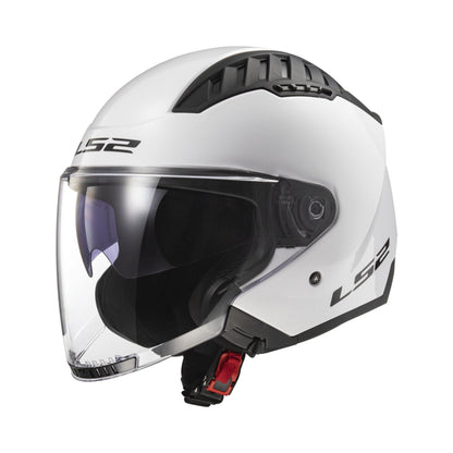 LS2 Copter II Helmet Solid White Gloss