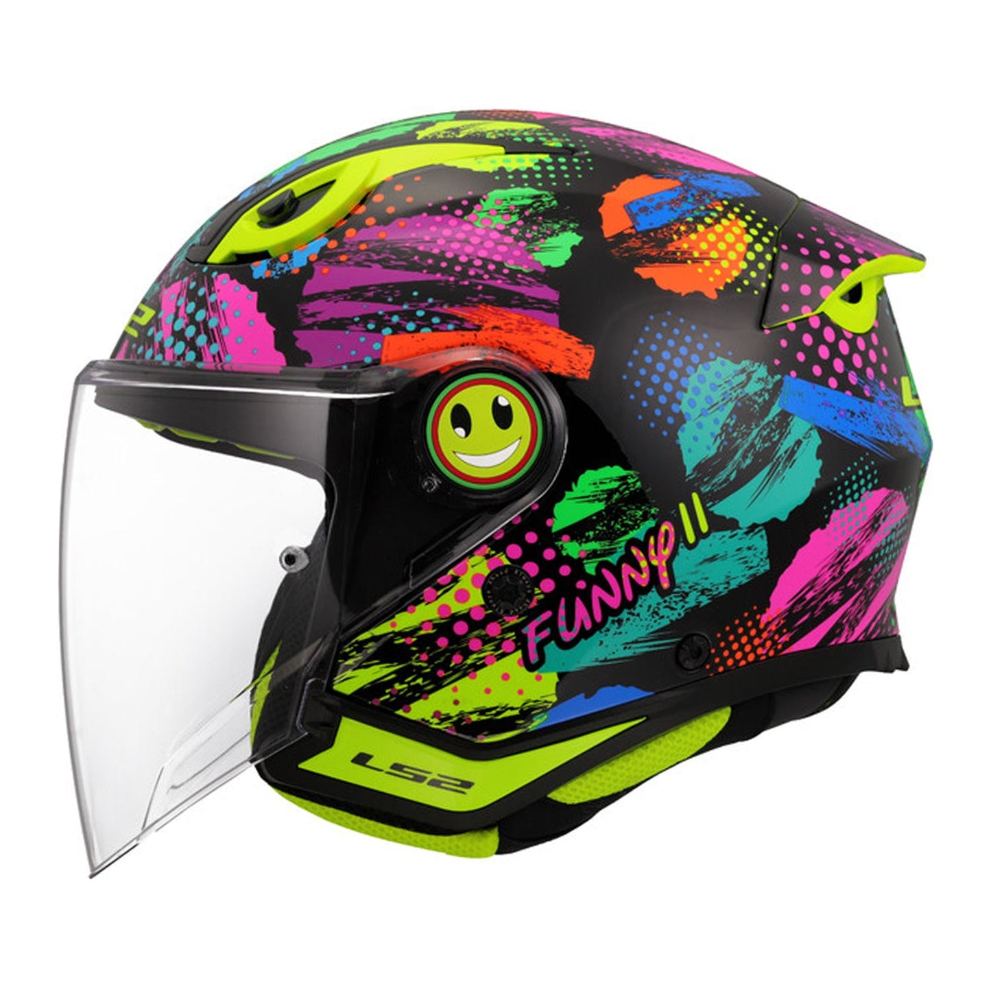 LS2 Funny II Junior Helmet Joy Black Gloss