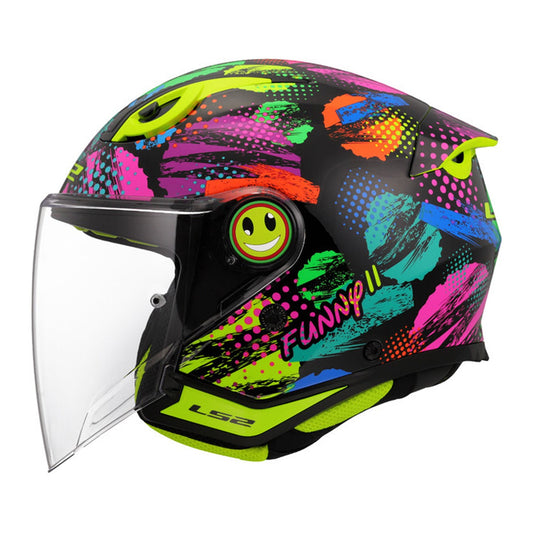 LS2 Funny II Junior Helmet Joy Black Gloss