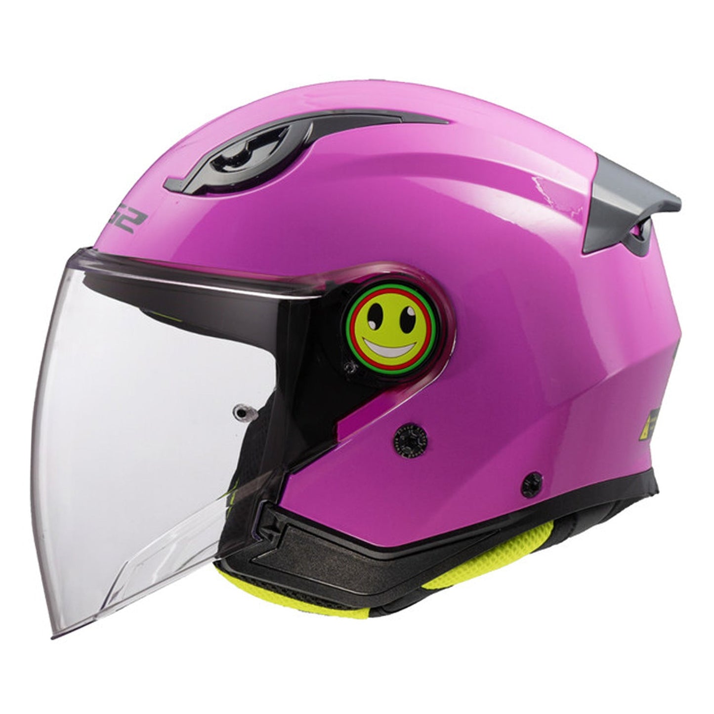 LS2 Funny II Junior Helmet Solid Pink Gloss