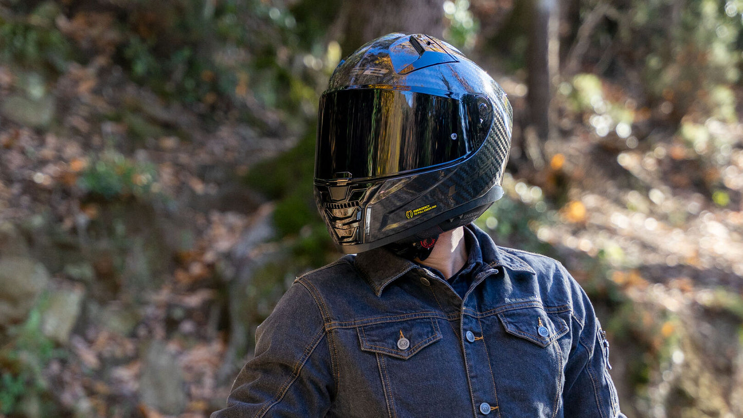 LS2 Vector II Carbon Helmet Solid Black
