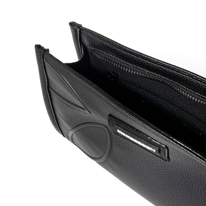 Momodesign pouch business Essential grande in dollaro PU Nera
