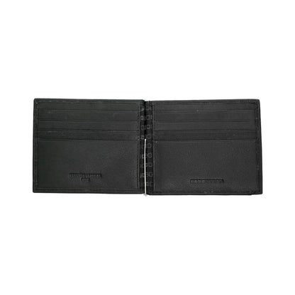 Momodesign Portafoglio con ferma banconote in pelle nera