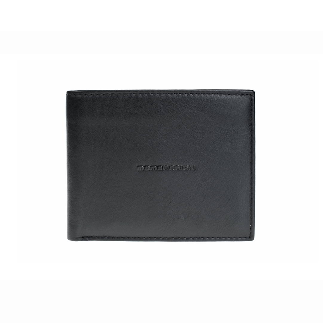 Momodesign Portafoglio in nappa con logo a rilievo