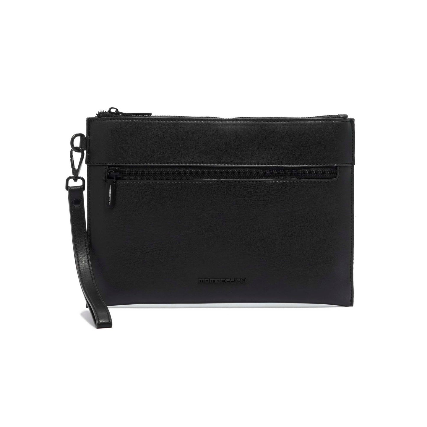 Momodesign pouch business Work nappa grande in nappa PU nera