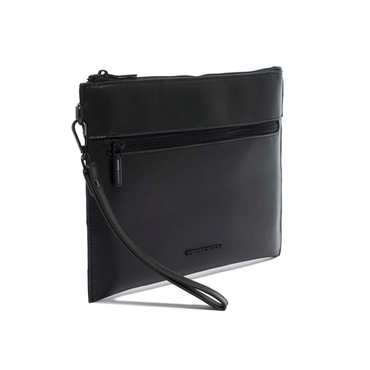 Momodesign pouch business Work nappa grande in nappa PU nera