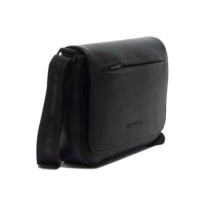 Momodesign messenger business Work nappa in nappa PU nera