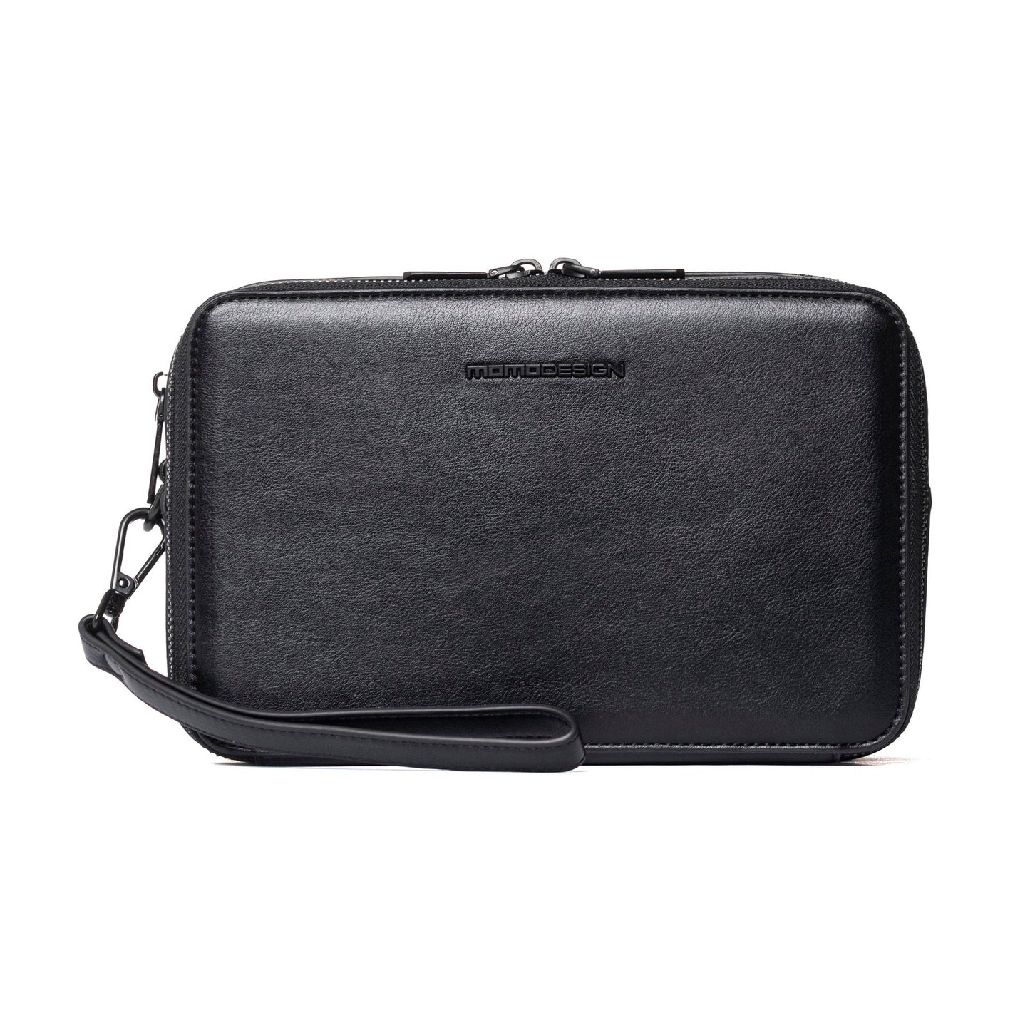 Momodesign pouch business Work nappa grande in nappa PU nera
