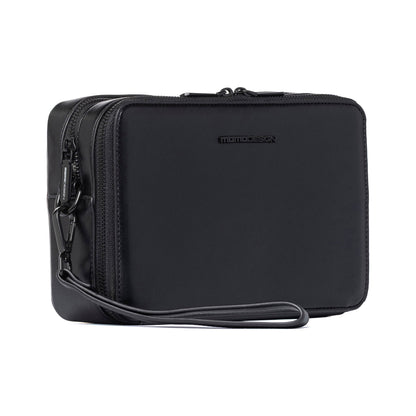 Momodesign pouch business Work nappa grande in nappa PU nera