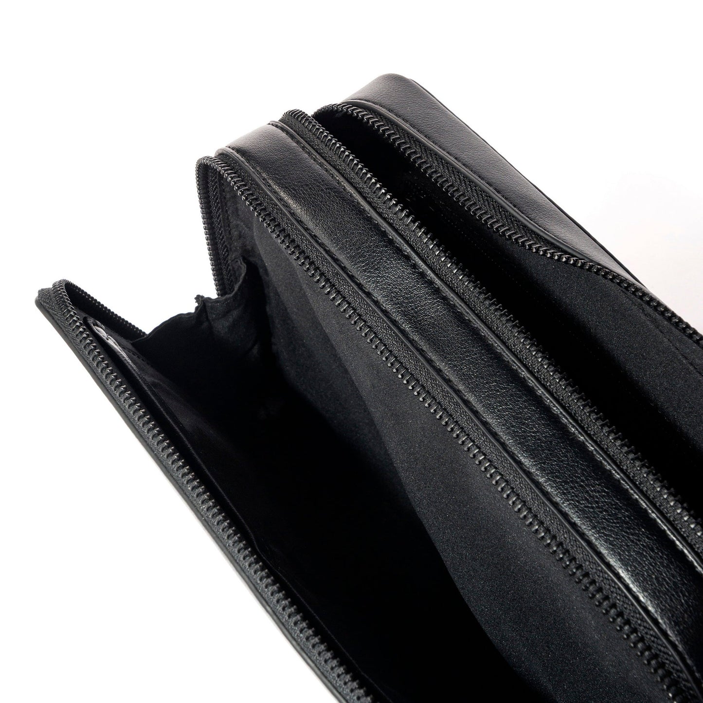 Momodesign pouch business Work nappa grande in nappa PU nera