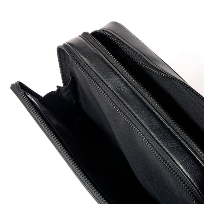 Momodesign pouch business Work nappa grande in nappa PU nera