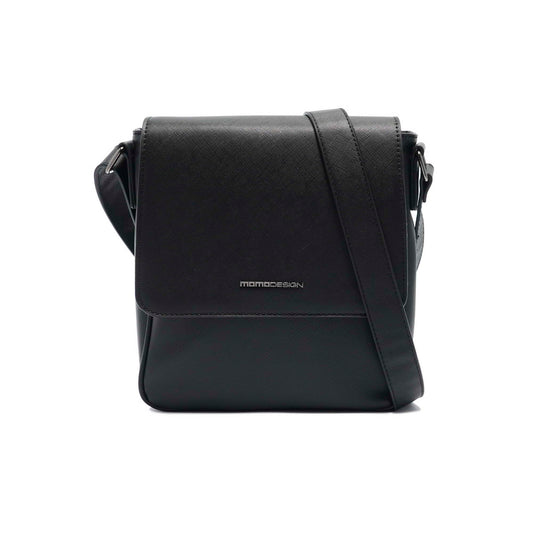 Momodesign tracolla business Work saffiano in saffiano PU nero