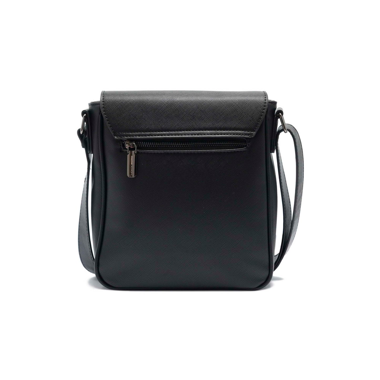 Momodesign tracolla business Work saffiano in saffiano PU nero