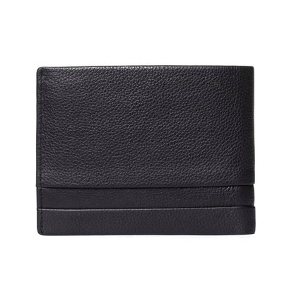 Momodesign portafoglio con portamonete Dollaro in vera pelle nero