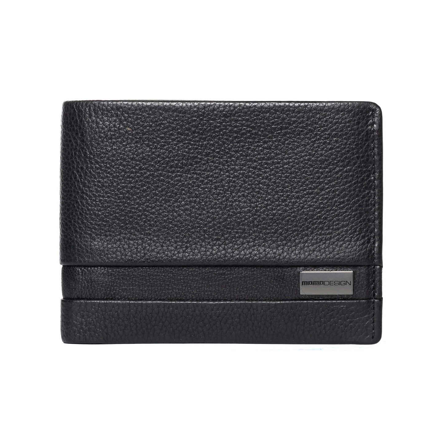 Momodesign portafoglio Dollaro in vera pelle nero