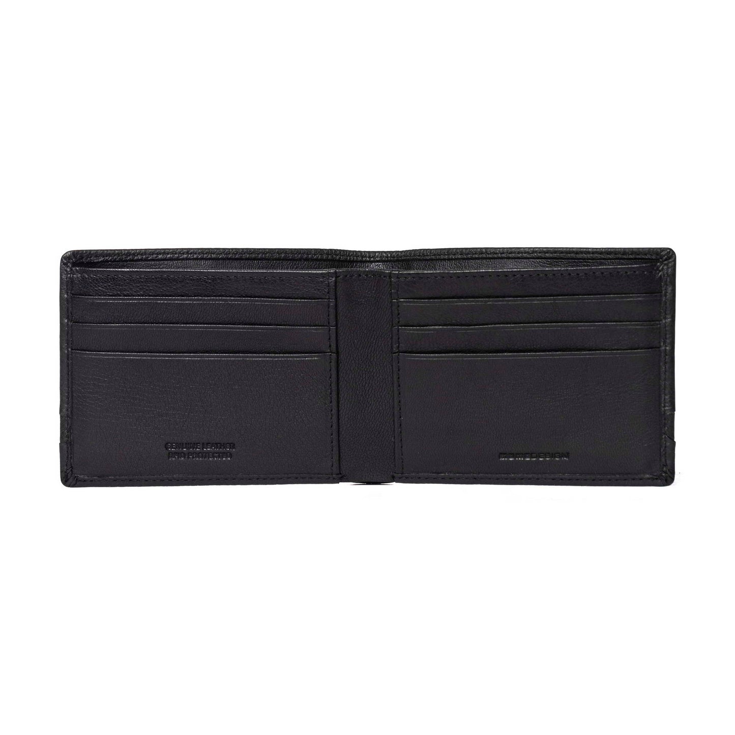 Momodesign portafoglio Dollaro in vera pelle nero