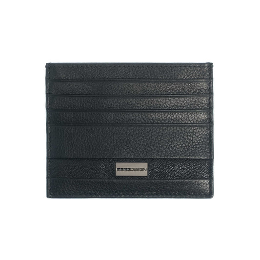 Momodesign portacarte portabanconote Dollaro in vera pelle nera