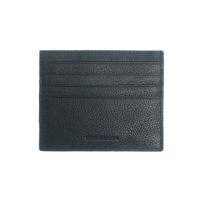 Momodesign portacarte portabanconote Dollaro in vera pelle nera