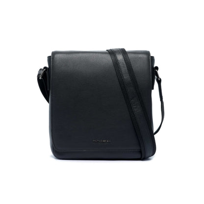 Momodesign tracolla Madrid con patella in pelle nera