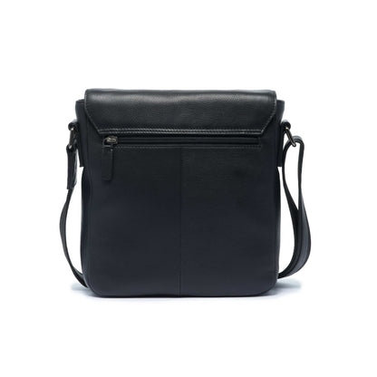 Momodesign tracolla Madrid con patella in pelle nera