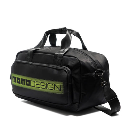 Momodesign Borsone Stripes in nylon nero decal fluo