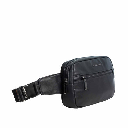Momodesign Marsupio Sportivo Unico in Saffiano Nero