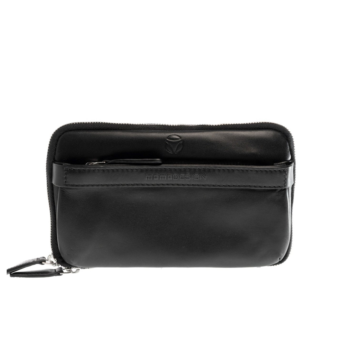 Momodesign Pouch in vera pelle Logo