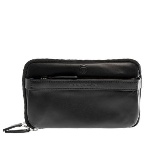 Momodesign Pouch in vera pelle Logo