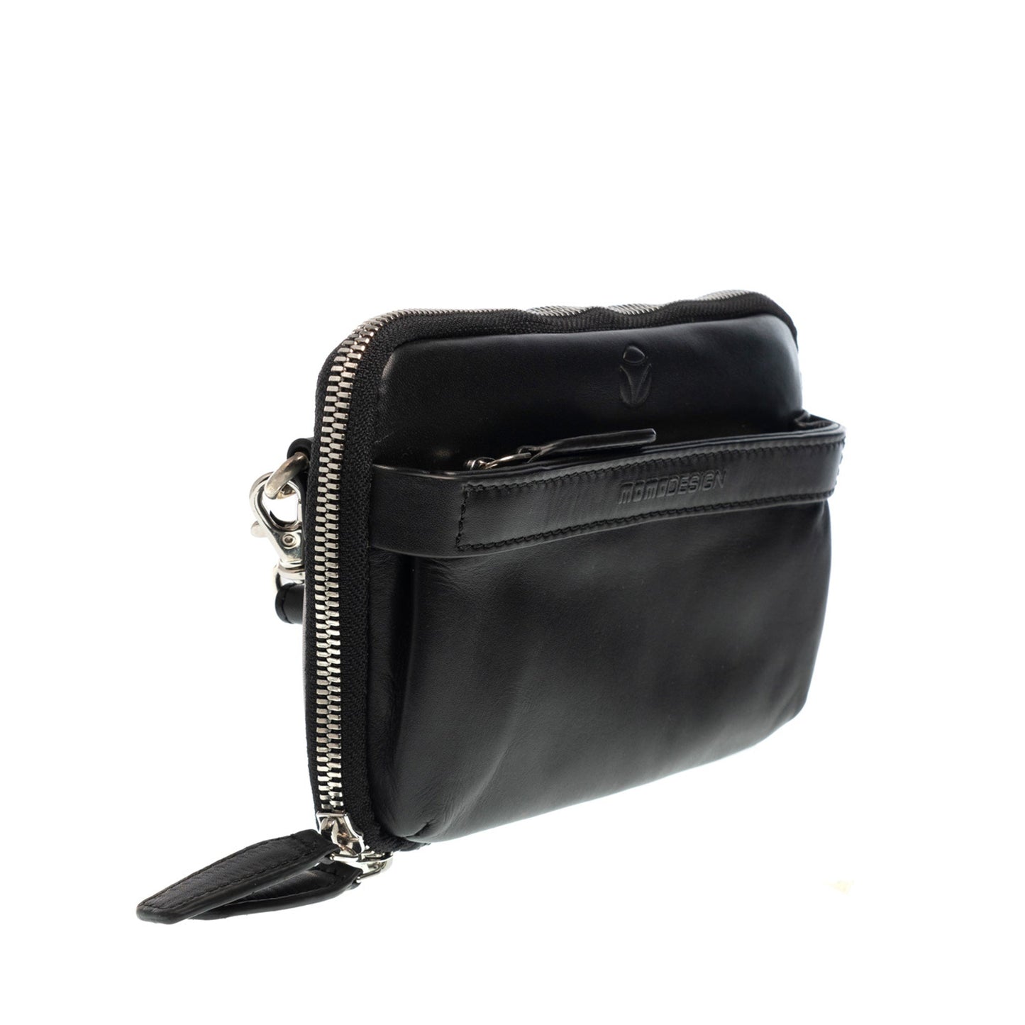 Momodesign Pouch in vera pelle Logo