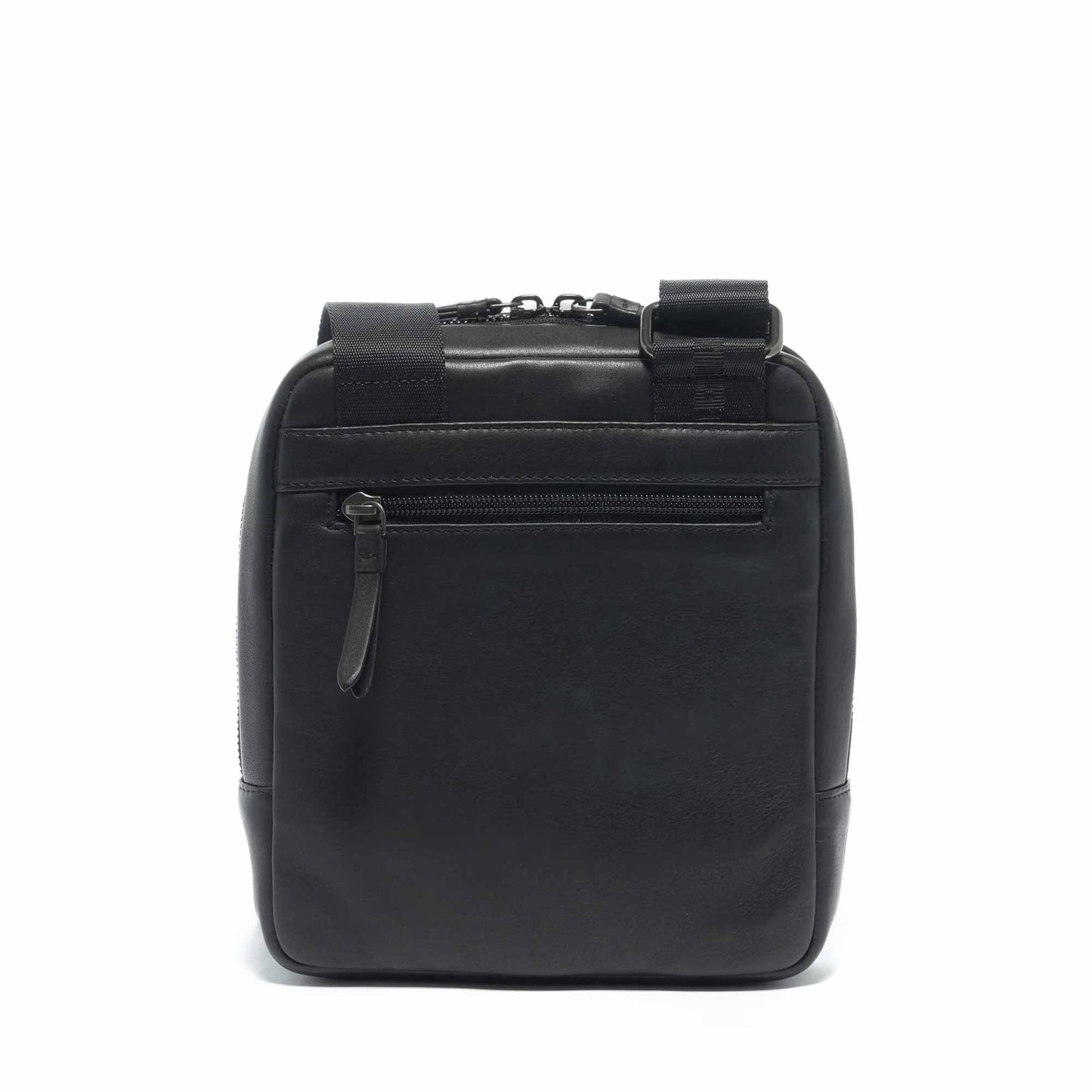Momodesign Tracolla Business Logo in Pelle Nera