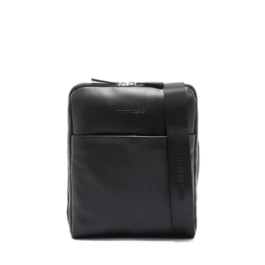 Momodesign Tracolla Essenziale in Pelle Nera