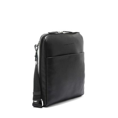 Momodesign Tracolla Essenziale in Pelle Nera