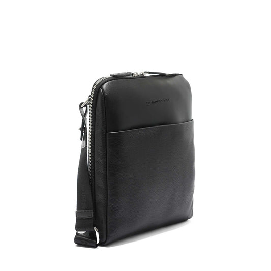 Momodesign Tracolla Essenziale in Pelle Nera