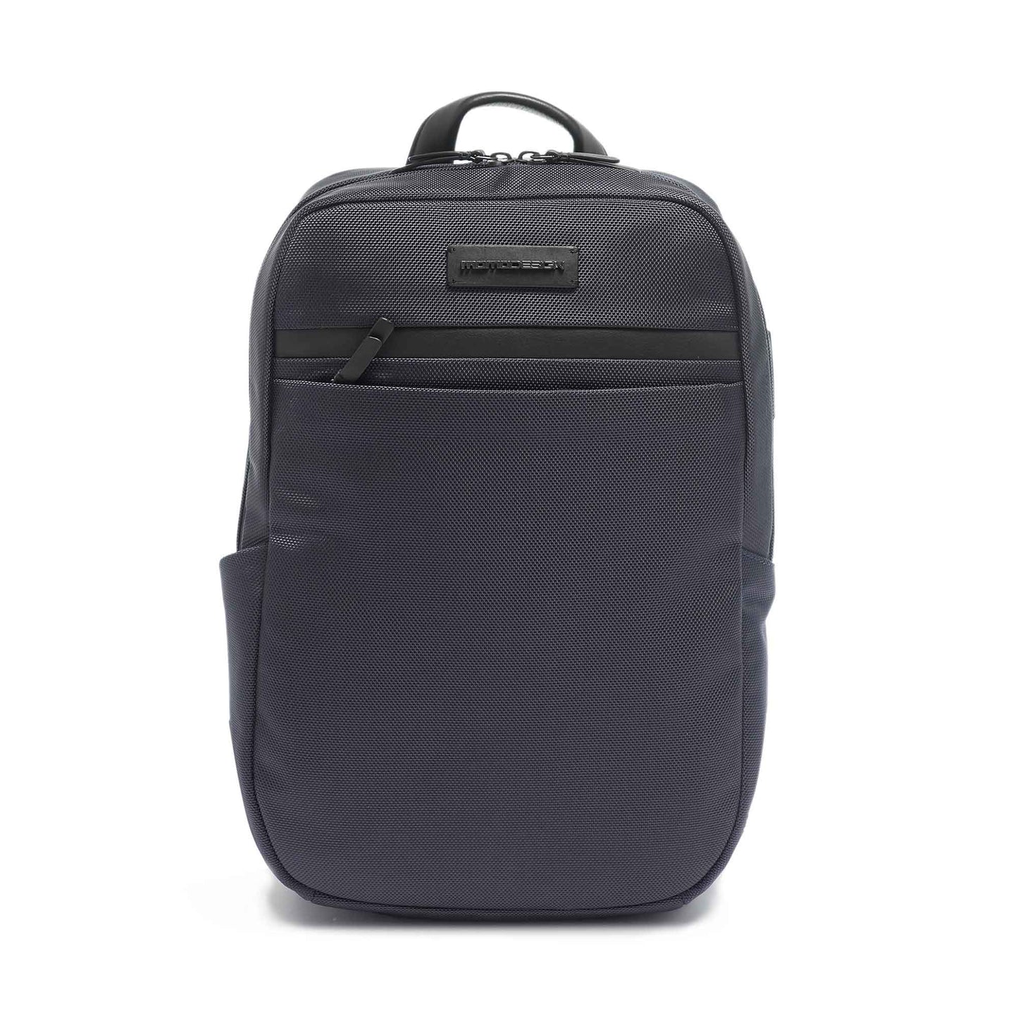 Momodesign Zaino Business Explorer in pl balistico blu e pelle