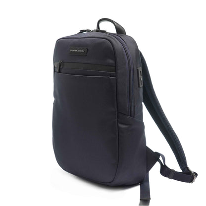 Momodesign Zaino Business Explorer in pl balistico blu e pelle