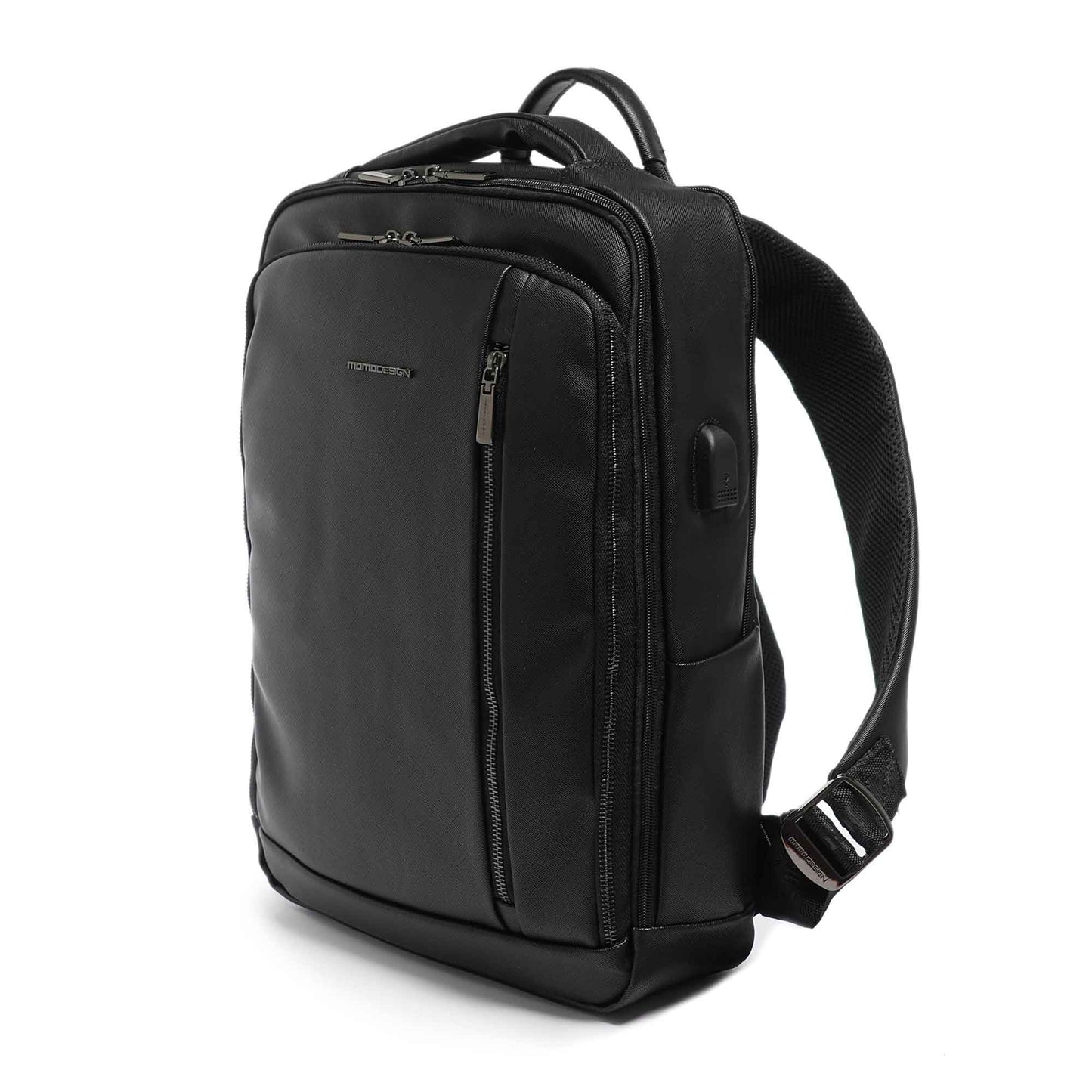 Momodesign zaino Unico business in saffiano nero