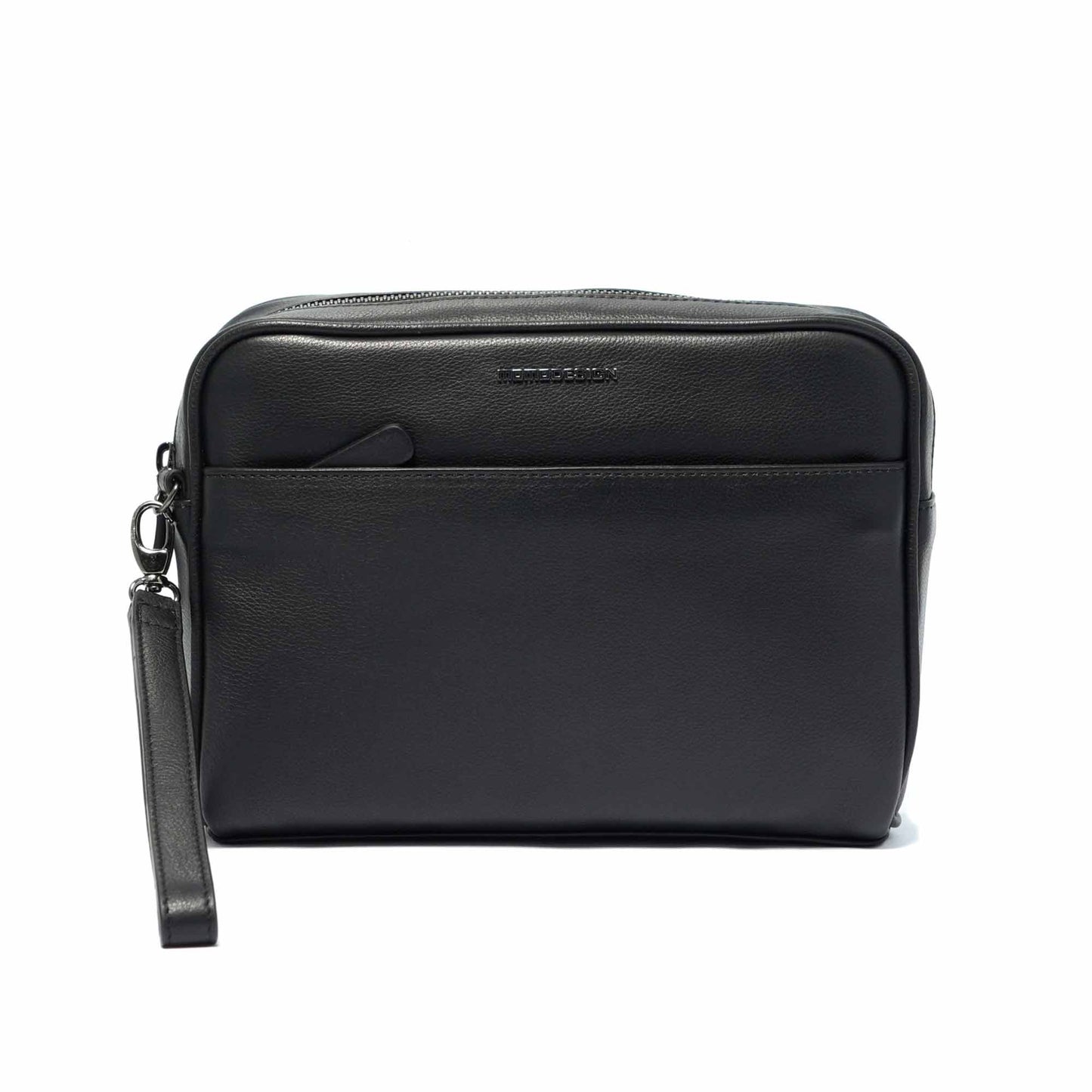 Momodesign Pouch Madrid in Pelle Blu