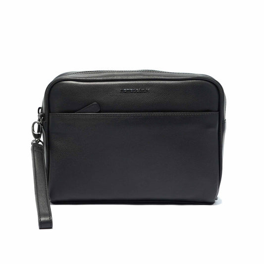 Momodesign Pouch Madrid in Pelle Blu
