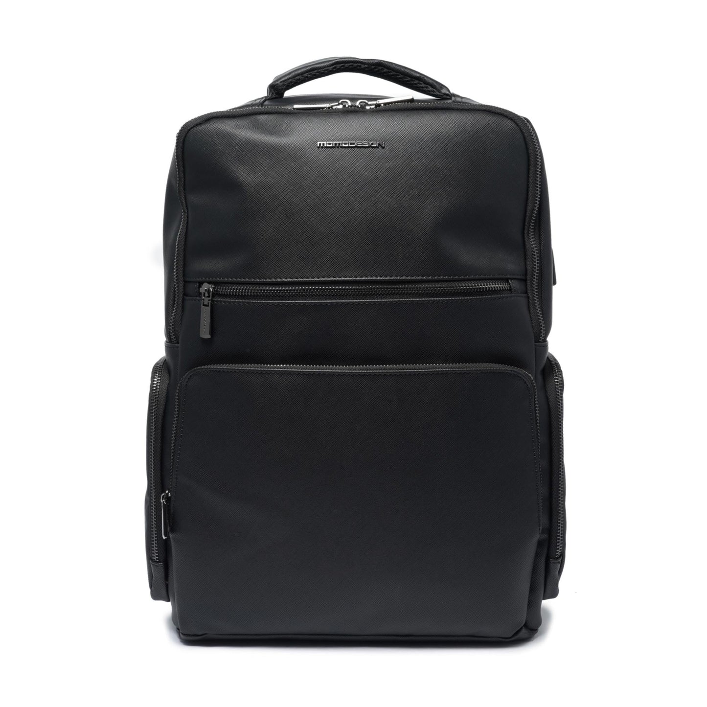 Momodesign Zaino Business Unico grande in saffiano nero