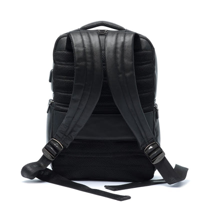 Momodesign Zaino Business Unico grande in saffiano nero