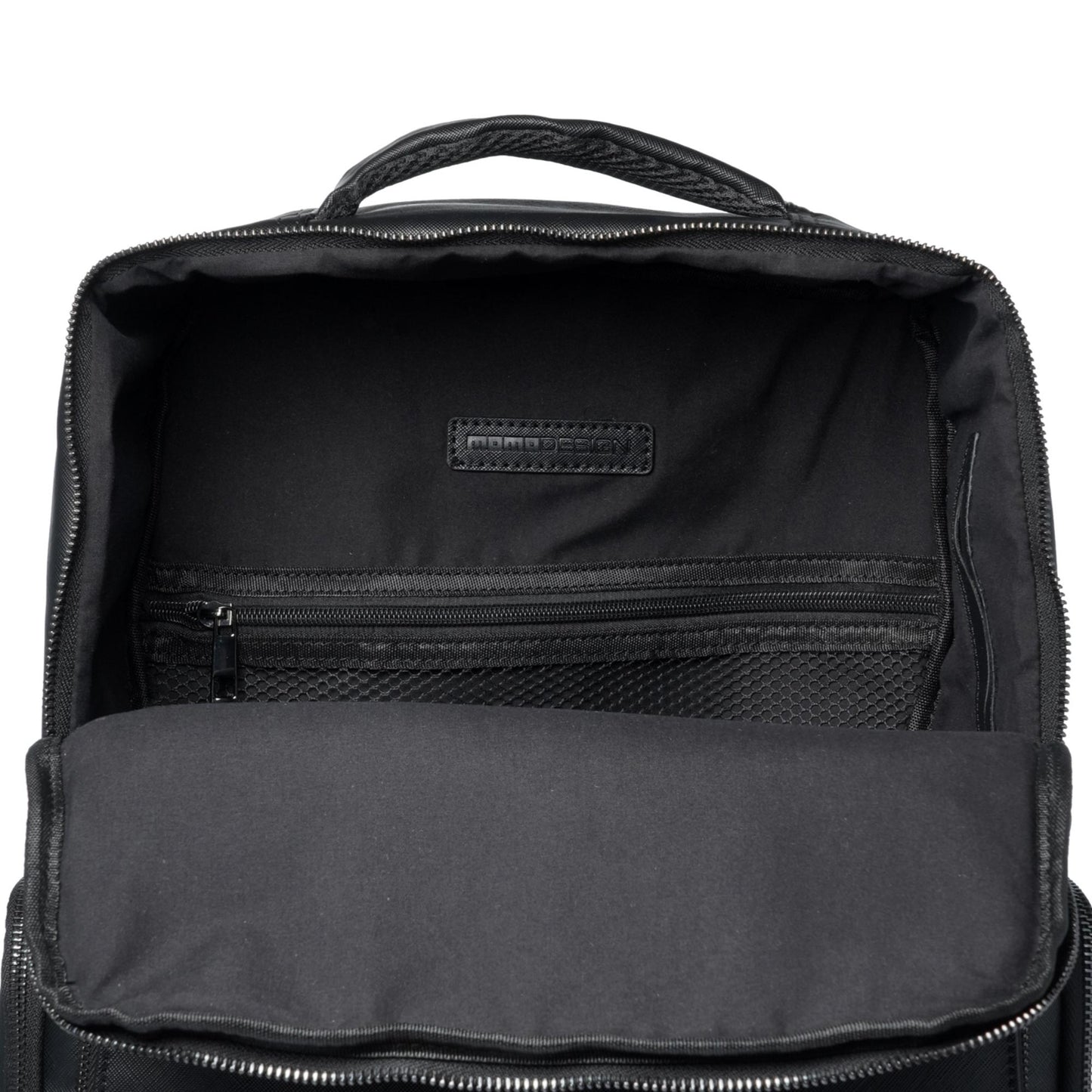 Momodesign Zaino Business Unico grande in saffiano nero