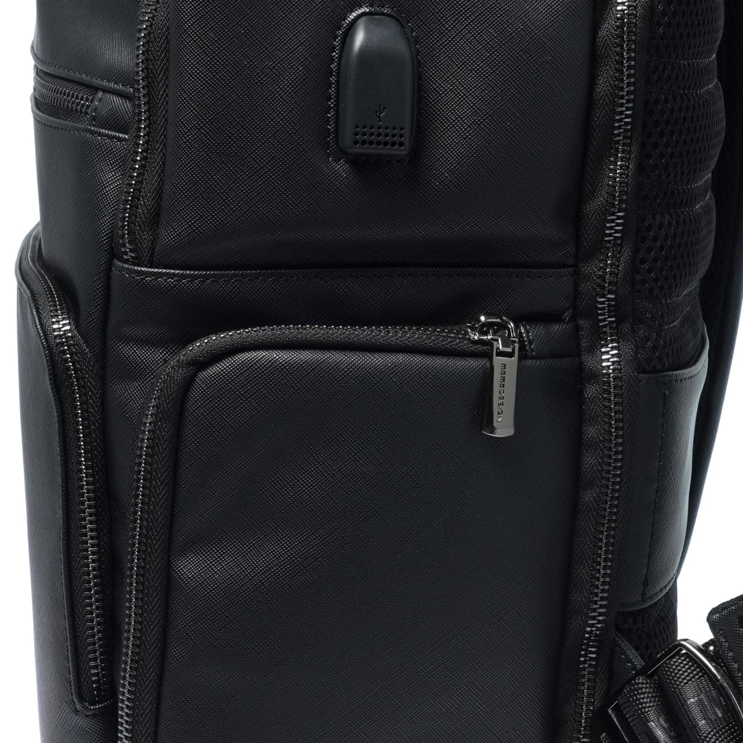 Momodesign Zaino Business Unico grande in saffiano nero